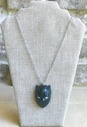 Black Panther Mask Necklace