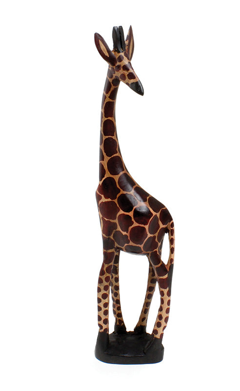 Hand Carved Wooden Giraffe