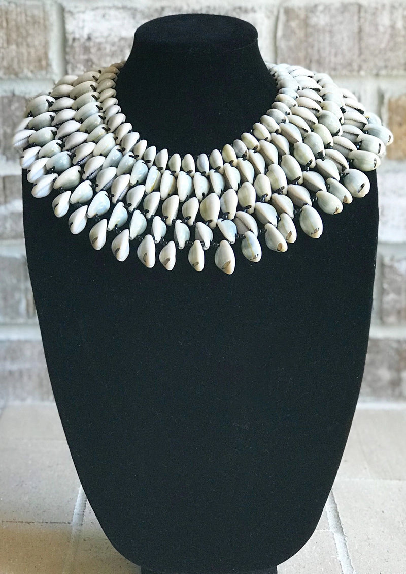 Cowrie Shell Collar Necklace