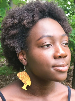 Mama Africa Wooden Earrings