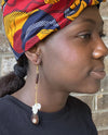 Kenyan Bone and Brass Motherland Earrings