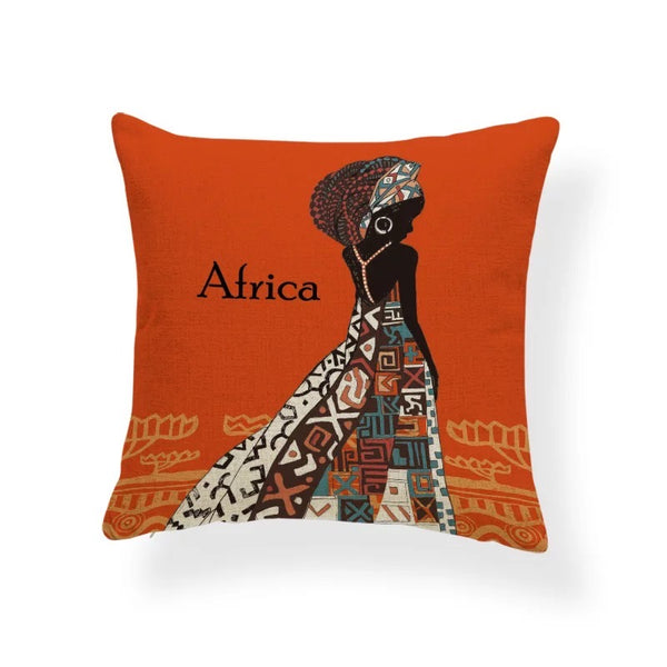 Alafia African Print Throw Pillow-Cover (Light Orange Adire)-Clearance –  D'IYANU