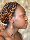 Kenyan Cowrie Olo Earrings